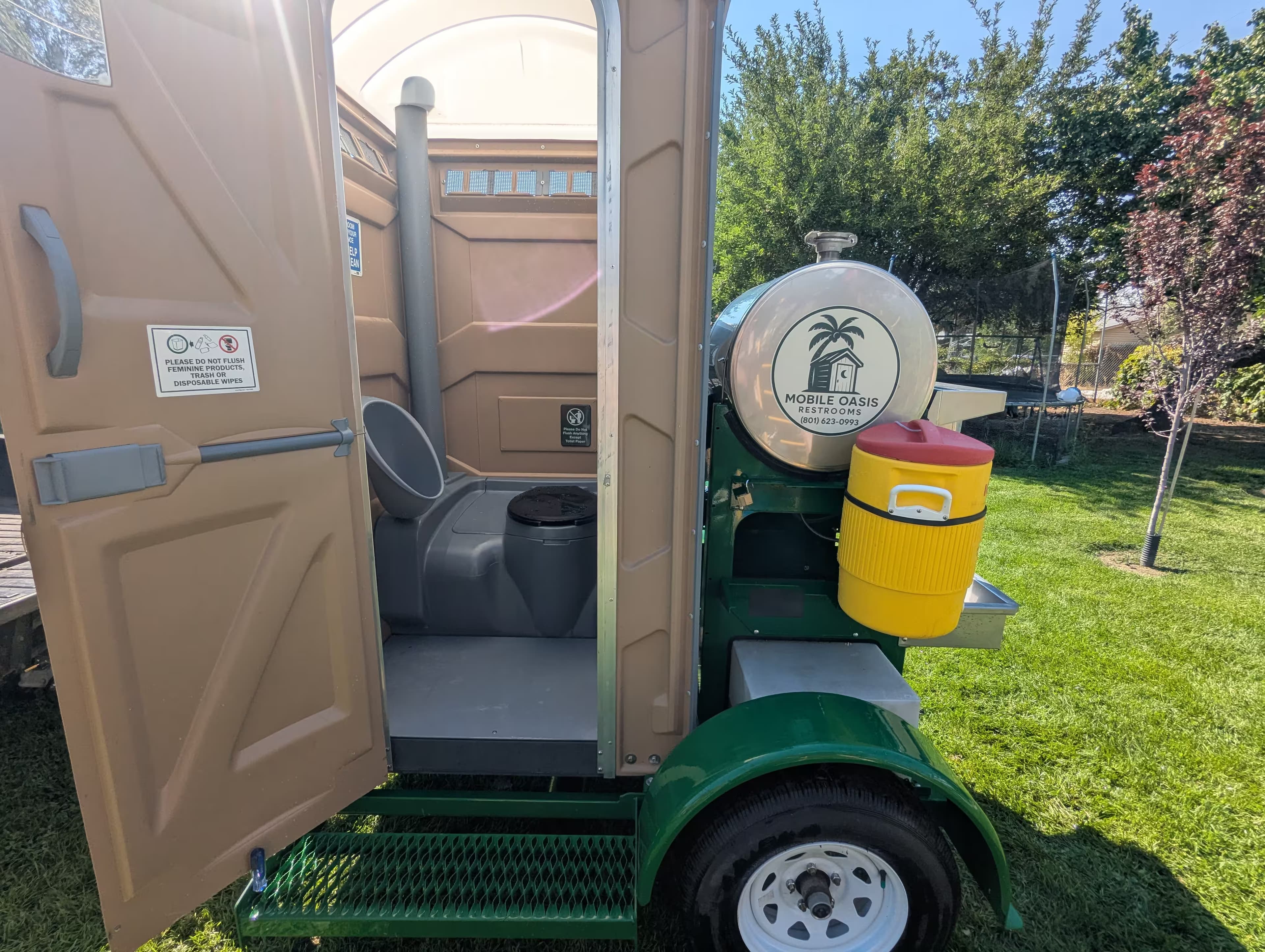 Inside view of Mobile Oasis unit